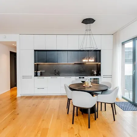 Apartment Downtown 2br With Balcony & Free Secure Garage Parking Parnu